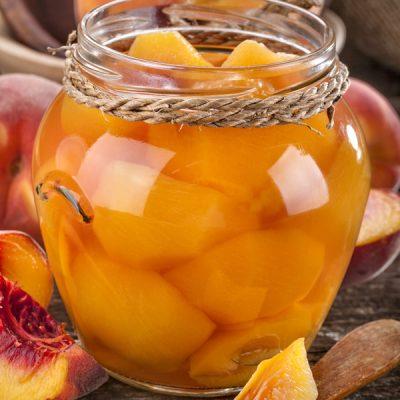 Perziken met Apricot brandy