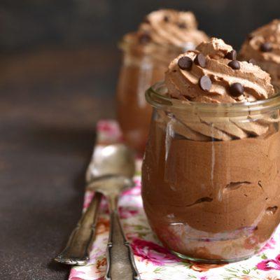 Chocolademousse in weckpotje WECK tulpglas